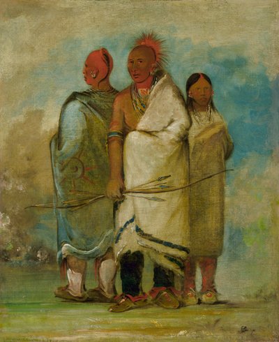 ثلاثة من الهنود الثعلب ، 1837-1839. بواسطة جورج كاتلين
