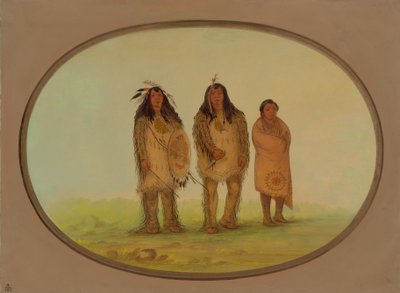 اثنان من محاربي Nezperce وصبي ، 18551869. بواسطة جورج كاتلين