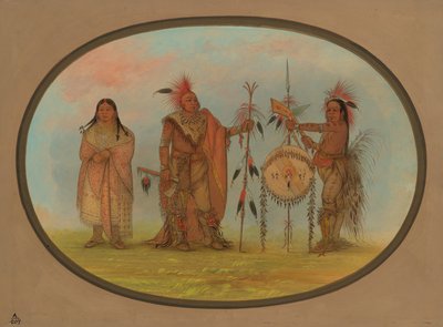 اثنان من رؤساء Saukie وامرأة ، 18611869. بواسطة جورج كاتلين