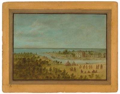 منظر لشيكاغو عام 1837 بواسطة جورج كاتلين