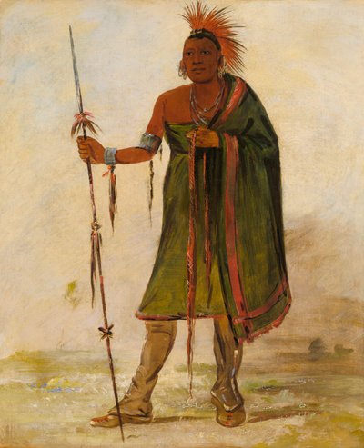 Wash-ím-pe-shee ، مجنون ، محارب متميز 1834. بواسطة جورج كاتلين