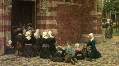 كتلة عالية في قرية صيد في Zuyder Zee ، هولندا ، 1876 بواسطة جورج كلاوسن
