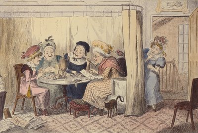 "جونتو الغريب من افتراء الجان أو المستمعين نادرا ما يسمعون أنفسهم" ، 1835 بواسطة جورج كروكشانك