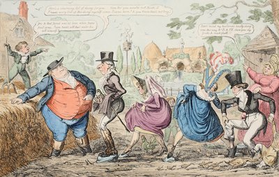 زيارة إلى Cockney Farm - عرض الأسباب وما إلى ذلك وما إلى ذلك ، الحانة. 1835 (نقش يدوي) بواسطة جورج كروكشانك