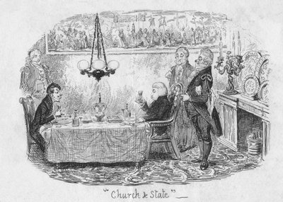 الكنيسة والدولة ، 1829 بواسطة جورج كروكشانك