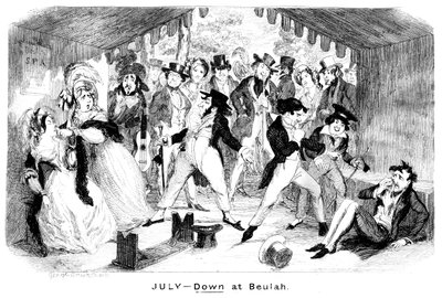 يوليو - إلى الأسفل في Beulah ، c1840s. بواسطة جورج كروكشانك