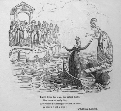 استدرجت من منزلها الأم ... ، c1820. بواسطة جورج كروكشانك