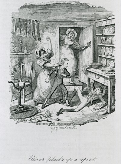 أوليفر يخطف روحًا ، 1837 بواسطة جورج كروكشانك