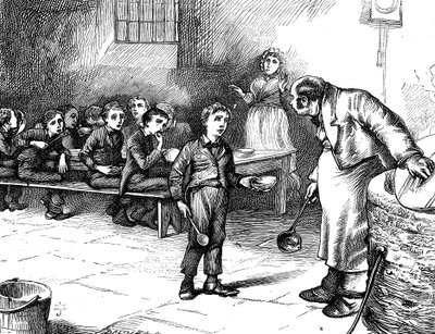 مشهد من أوليفر تويست بواسطة تشارلز ديكنز ، 1871 بواسطة جورج كروكشانك