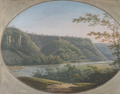 منظر لجولة هاو بالقرب من ريتشموند ، يوركشاير ، إنجلترا ، 1788. بواسطة جورج كوي