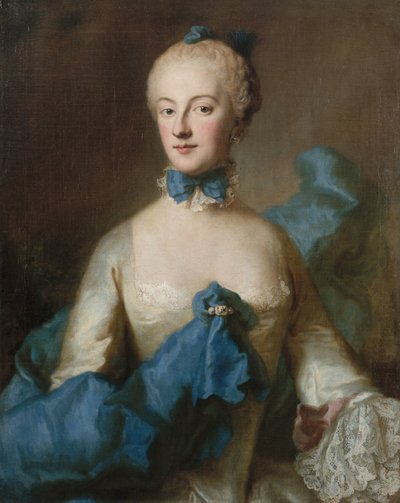 الدوقة ماريا آنا جوزيفا من بافاريا 1734-1776 ، مارغرافين من بادن بادن ، حوالي 1750. بواسطة جورج ديسماريس