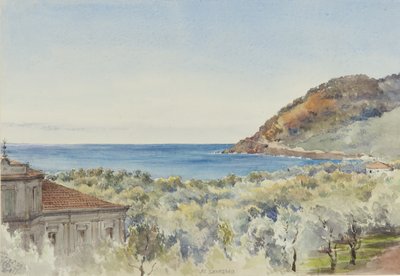 في سان ريمو تطل على الغرب ، 29 نوفمبر 1877 (مرحاض على ورق) بواسطة جورج دوجلاس تينلينج