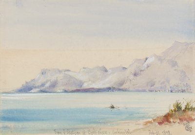 من المحطة في بورديغيرا ، باتجاه الغرب ، 25 فبراير 1878 (مرحاض على ورق) بواسطة جورج دوجلاس تينلينج