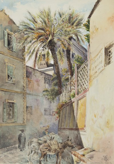 سان ريمو ، 15 يناير 1878 (مرحاض على ورق) بواسطة جورج دوجلاس تينلينج