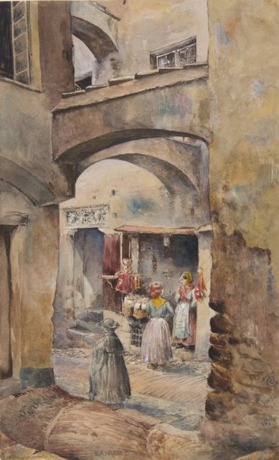 سان ريمو ، 3 يناير 1878 (مرحاض على ورق) بواسطة جورج دوجلاس تينلينج