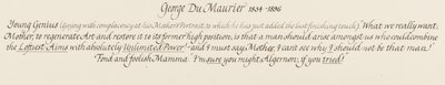 ألجرنون ، عبقرية شابة ومولعه وأحمق ماما ، 1879 بواسطة George du Maurier
