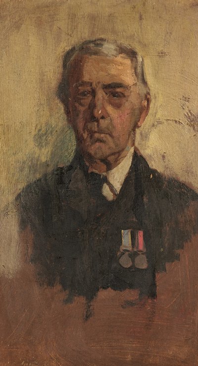 Portrait of B. Baxter, 90th & 41st, c.1920 (oil on panel) بواسطة جورج إدموند بتلر