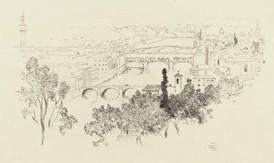 رسم تخطيطي لفلورنسا بواسطة جورج إلبرت بور