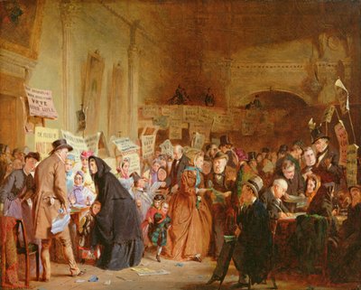 انتخابات يتيمة للرضع في حانة لندن ، 1865 بواسطة جورج الجار هيكس