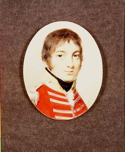 صورة مصغرة للعقيد جيه هولتون من ميليشيا ويلتشير ، حوالي 1801 بواسطة جورج انجلهارت