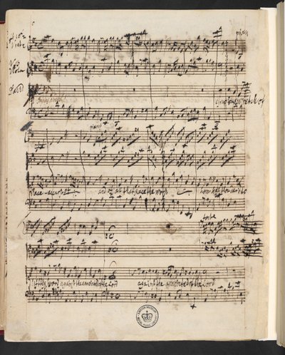R.M.20.G.3 ، f.99v من G.F. هاندل: شاول (خطابة تشارلز جينينز) بواسطة جورج فريدريك هاندل