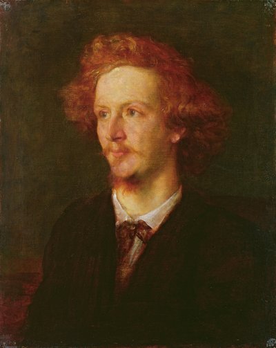 صورة ألجرنون تشارلز سوينبرن (1837-1909) 1867 بواسطة George Frederick Watts
