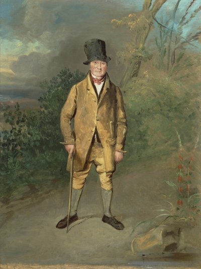 صورة لبستاني من حديقة برامهام ، يوركشاير ، حوالي عام 1822 (زيت على قماش) بواسطة جورج جارارد