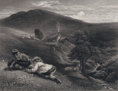 رسم توضيحي لـ Auld Lang Syne بواسطة روبرت بيرنز بواسطة جورج هارفي