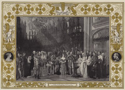 تعميد أمير ويلز في كنيسة سانت جورج ، قلعة وندسور ، 25 يناير 1842 بواسطة جورج هايتر