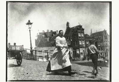 منظر الشارع عند تقاطع Lindengracht Lijnbaansgracht في أمستردام بواسطة ضرر بوتمان
