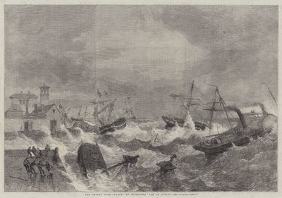 The Last Gale ، حطام السفن في Kingstown ، خليج دبلن بواسطة جورج هنري اندروز