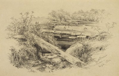 مونتروز ، نيويورك ، 1862 (الجرافيت على الورق) بواسطة جورج هنري سميلي
