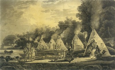 معسكر الهنود المقيمون ، 1807 بواسطة جورج هيريوت