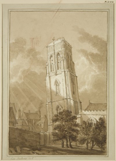 Temple Church (pencil & watercolor on paper) بواسطة جورج هولمز