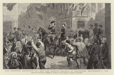 الإمبراطور نابليون الثالث وأمير الأمير في بولون ، 7 سبتمبر 1854 بواسطة جورج هاوسمان توماس