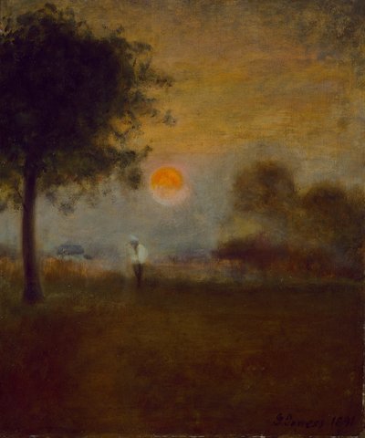 طلوع القمر بواسطة George Inness