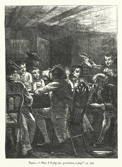 Illustration for She Stoops To Conquer (engraving) بواسطة جورج جون بينويل