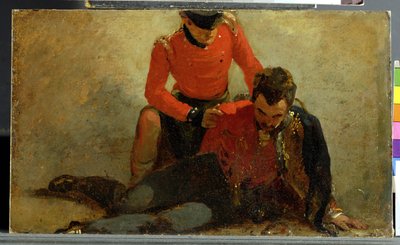 ساعة Highlander ، Black Watch تحضر جنرالًا من الفرسان ، ربما اللورد أوكسبريدج: دراسة عن "معركة واترلو" بواسطة جورج جونز