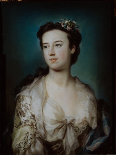 Portrait of Lady Dorothy Boyle, Countess of Euston (pastel on paper) بواسطة جورج نابتون