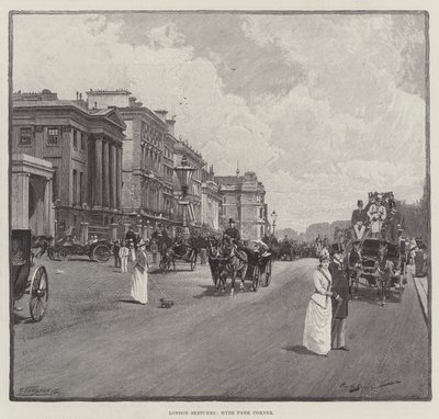 اسكتشات لندن ، ركن هايد بارك بواسطة جورج ل. سيمور