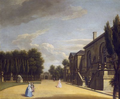 View of Chiswick Villa from the back to the Inigo Jones gate بواسطة جورج لامبرت