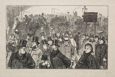 The Living Stream at London Bridge - On the Bridge ، 1863. بواسطة جورج لويس بالميلا بوسون دو مورير