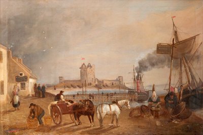 Old Jetty، Broughty Ferry [أو "Baiting the Line"] بواسطة جورج ماكجليفري