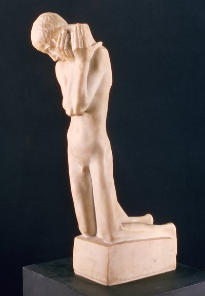 حامل الآثار ، نحت لجورج مين (1866-1941) حوالي 1897 (رخام) بواسطة جورج مين
