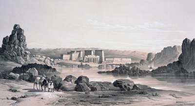 فيلة ، تطل على الجنوب ، مصر ، 1843 بواسطة جورج مور