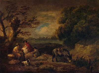 الغجر يستريح مع حمار ، 1795 بواسطة جورج مورلاند