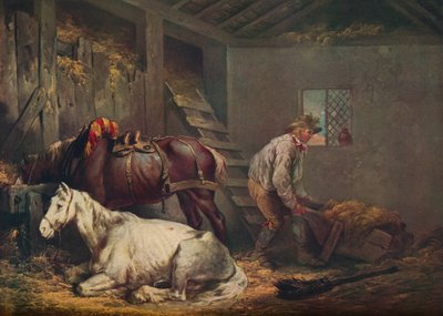 الخيول في اسطبل 1791 بواسطة جورج مورلاند