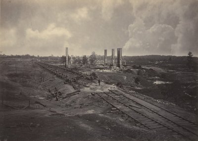 تدمير قطار نظام هود ، 1860. بواسطة جورج إن بارنارد