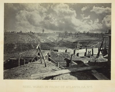 Rebel Works in Front of Atlanta، GA، No. 5، 1864. بواسطة جورج إن بارنارد