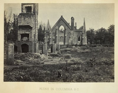 أطلال في كولومبيا ، SC ، 1865. بواسطة جورج إن بارنارد